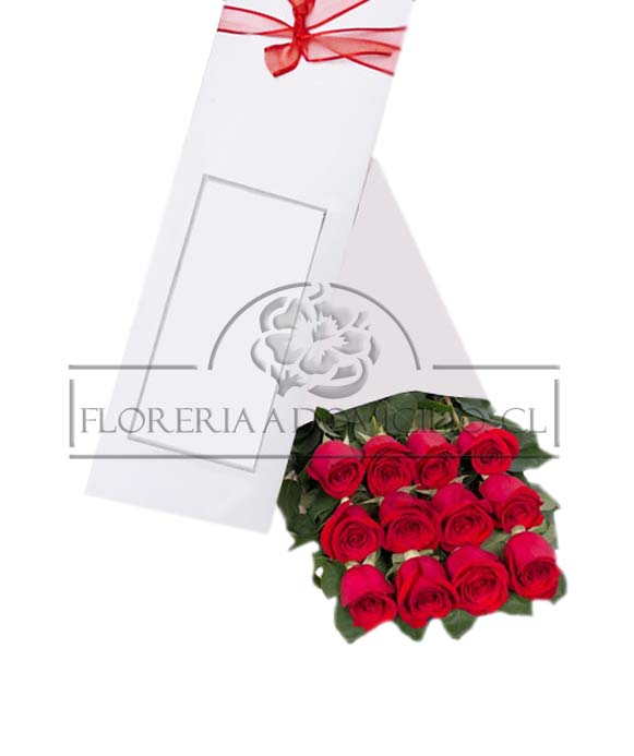 Caja de 12 rosas Rojas 